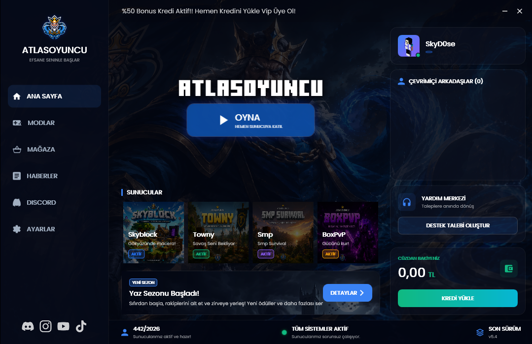 AtlasClient Güncellemesi